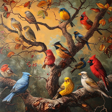 Canvas with Birds